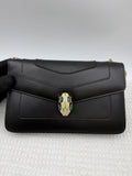 Bvlgari Serpenti Forever - Black Leather front view