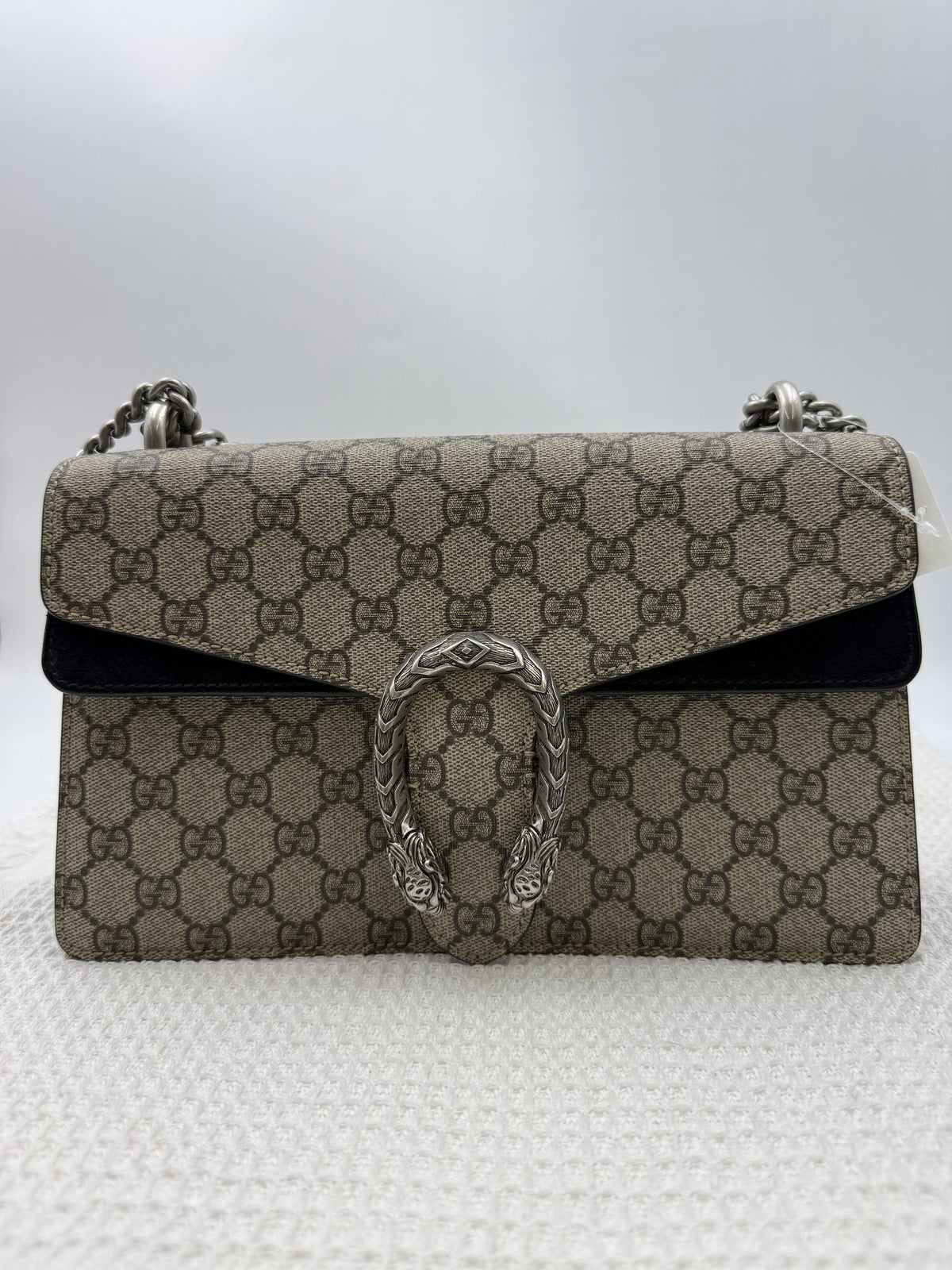 Gucci Dionysus - GG Supreme and Black front view