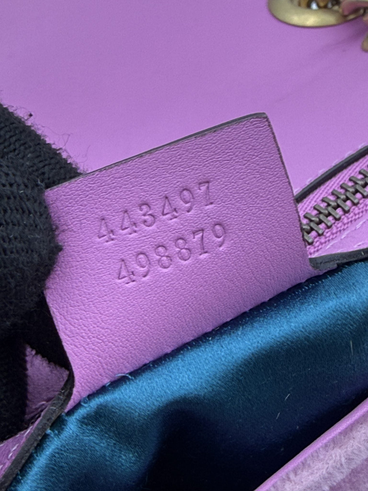Gucci Marmont Embellished Mini - Pink Velvet detail view 9