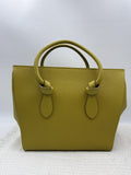 Celine Cabas Phantom Tote - Yellow Pebbled Leather front view