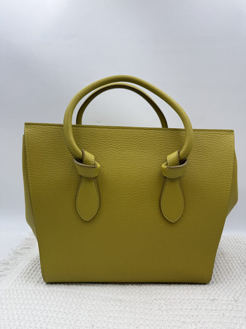 Celine Cabas Phantom Tote - Yellow Pebbled Leather front view