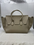 Celine Tie Tote - Taupe Grained Leather front view