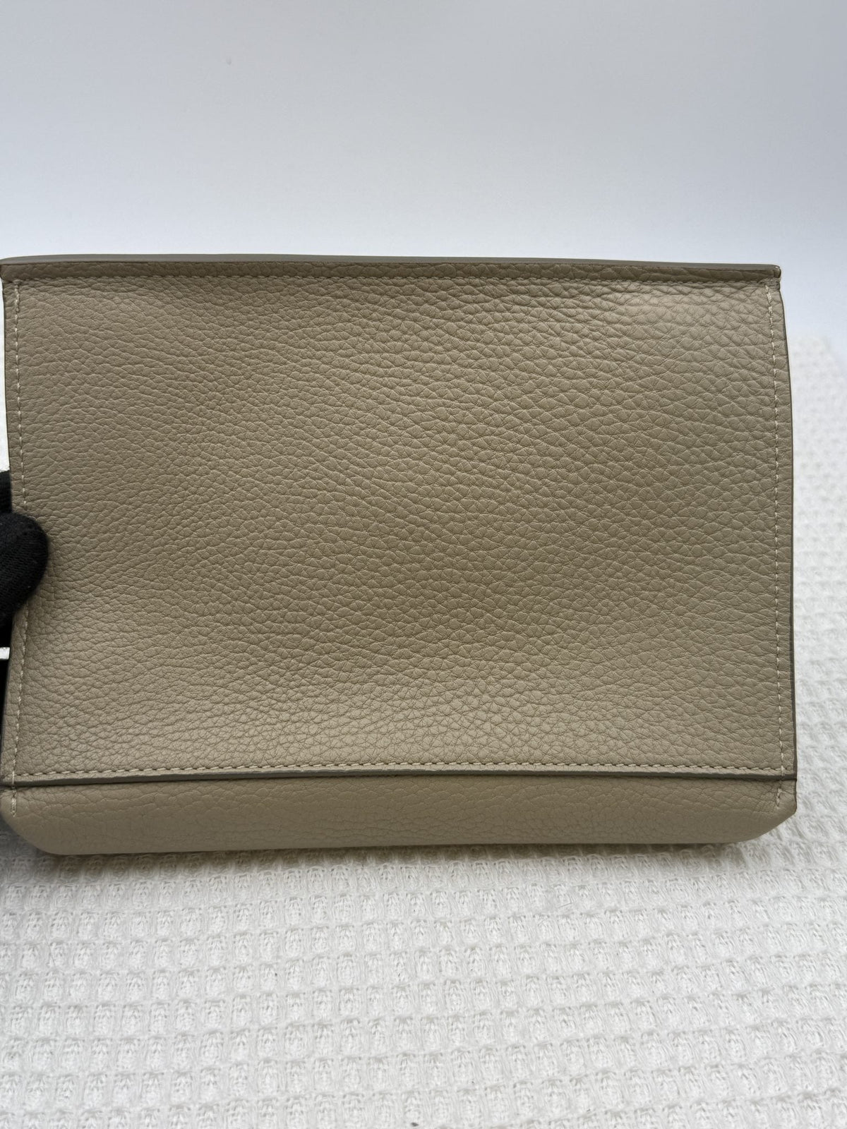 Celine Tie Tote - Taupe Grained Leather detail view 11