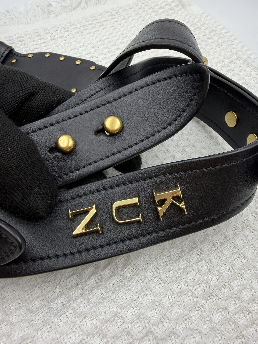 Prada Cahier - White and Black Leather detail view 11