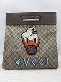 Disney x Gucci Donald Duck GG Supreme Tote front view