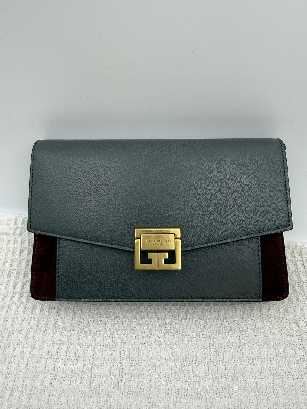 Givenchy GV3 - Grey and Burgundy Leather and Suede front view