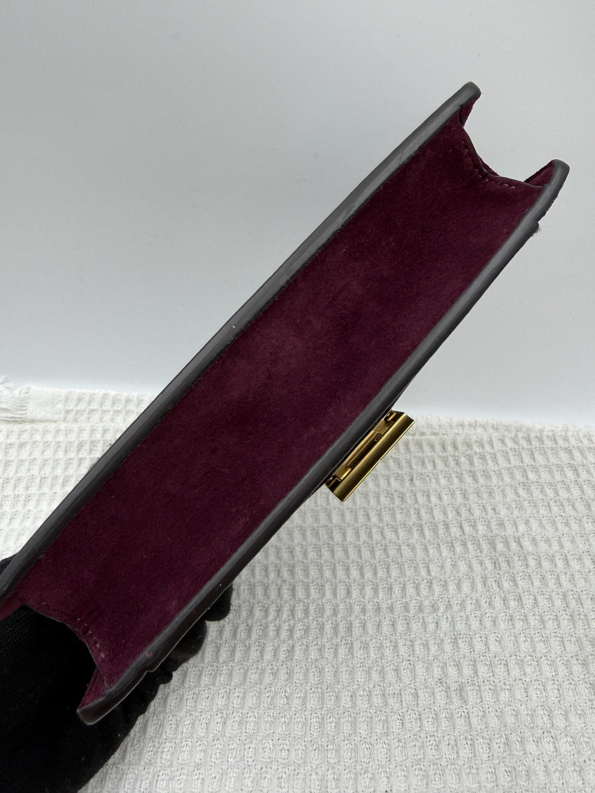 Givenchy GV3 - Grey and Burgundy Leather and Suede detail view 3