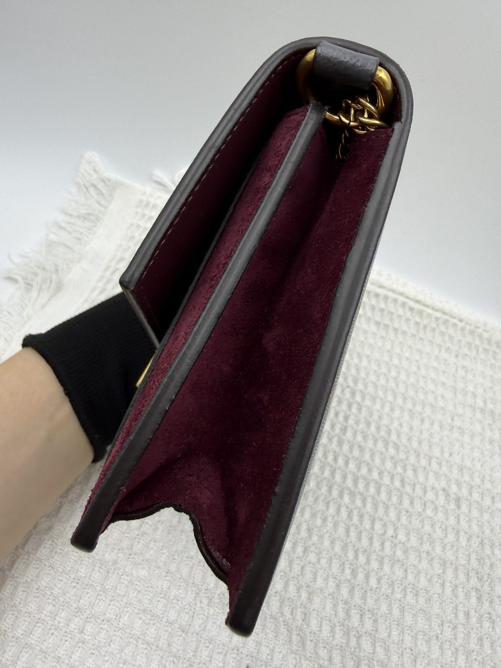 Givenchy GV3 - Grey and Burgundy Leather and Suede detail view 5