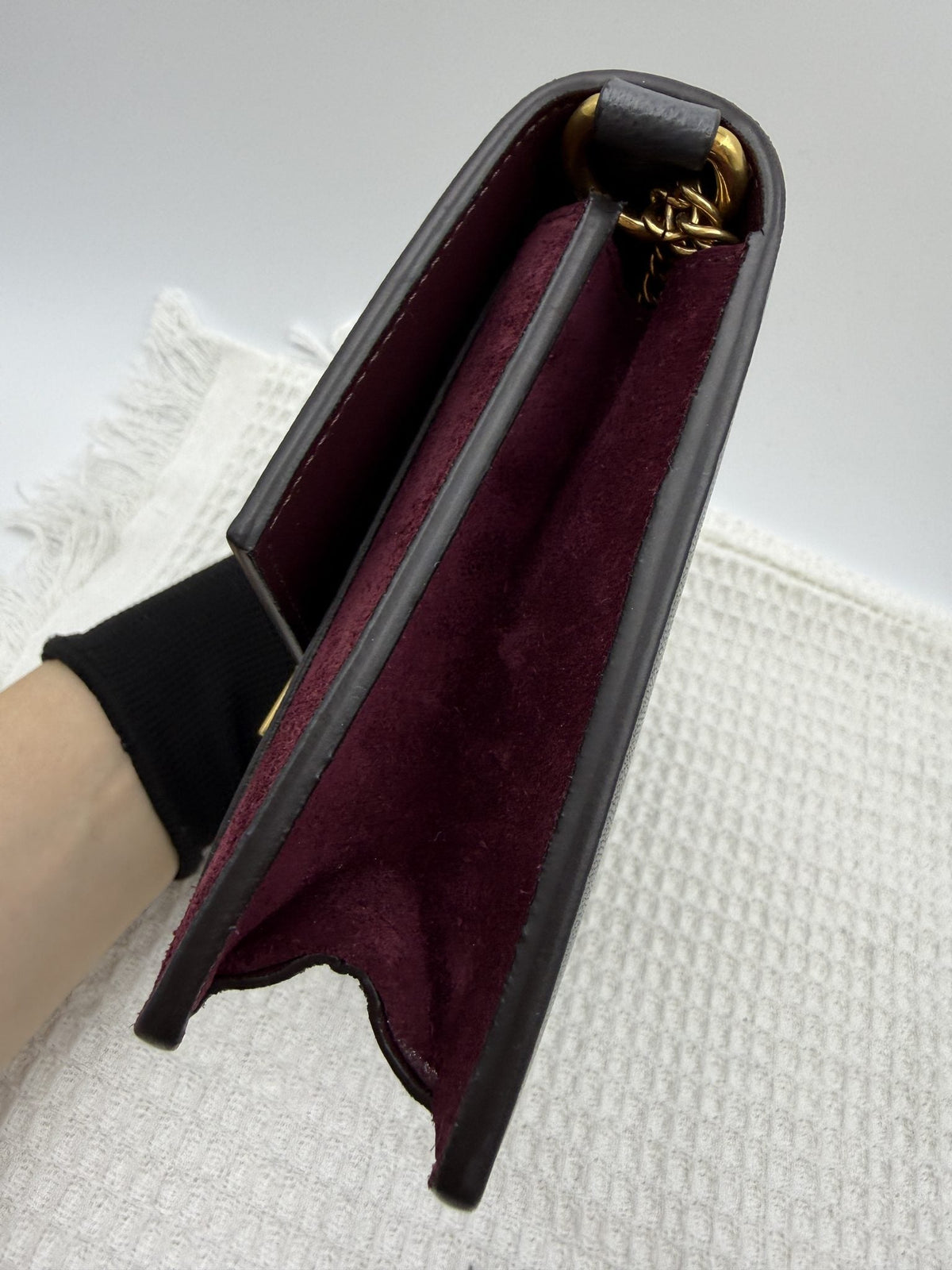 Givenchy GV3 - Grey and Burgundy Leather and Suede detail view 5