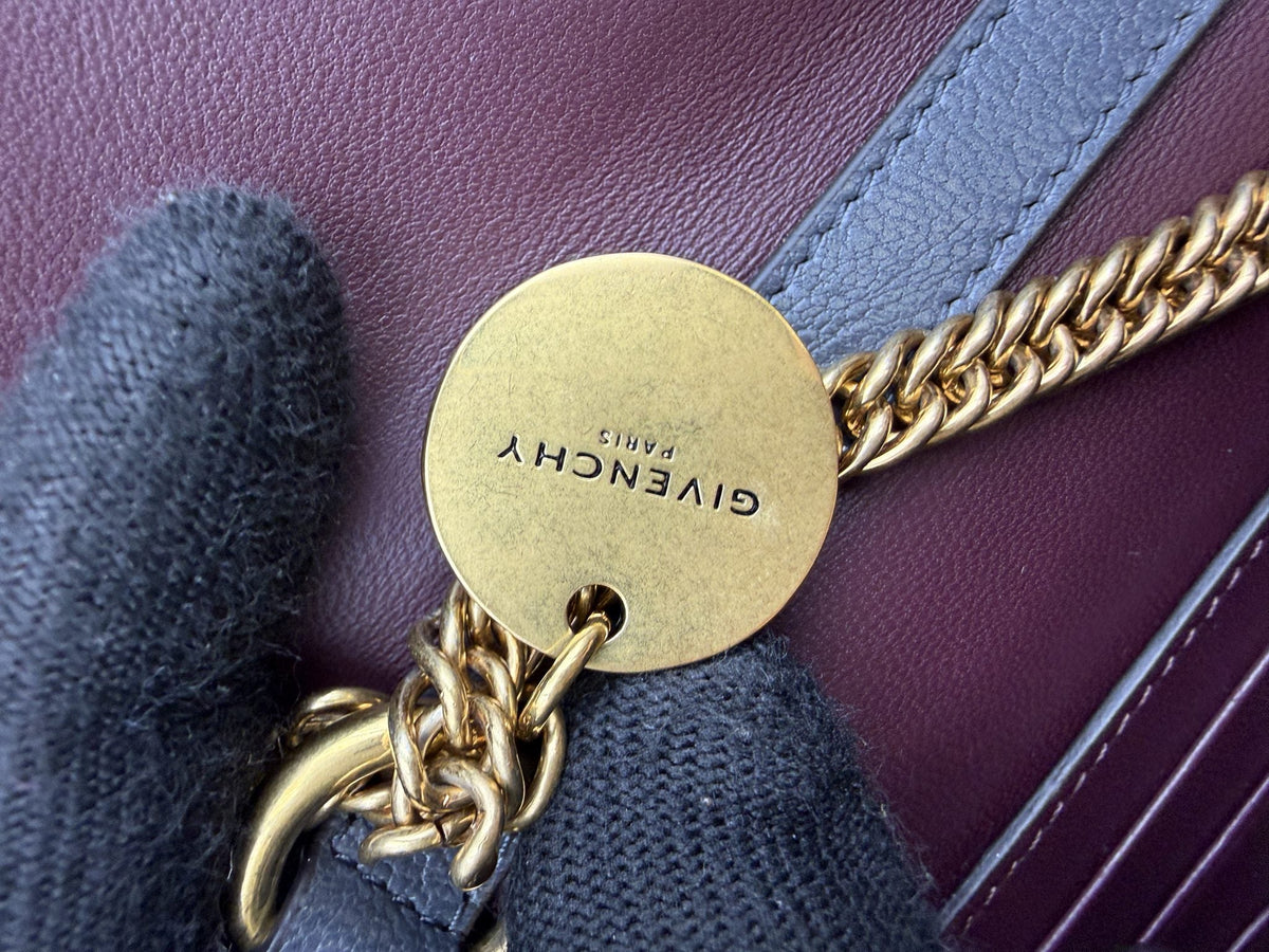 Givenchy GV3 - Grey and Burgundy Leather and Suede detail view 8
