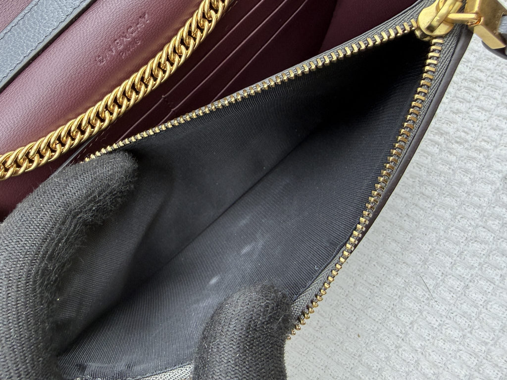 Givenchy GV3 - Grey and Burgundy Leather and Suede detail view 12