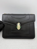 Bvlgari Serpenti Forever - Black Leather front view