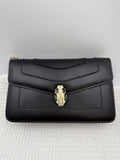 Bvlgari Serpenti Forever - Black Leather front view
