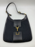 Gucci Black Jackie GG Canvas Hobo Shoulder Bag - view 1