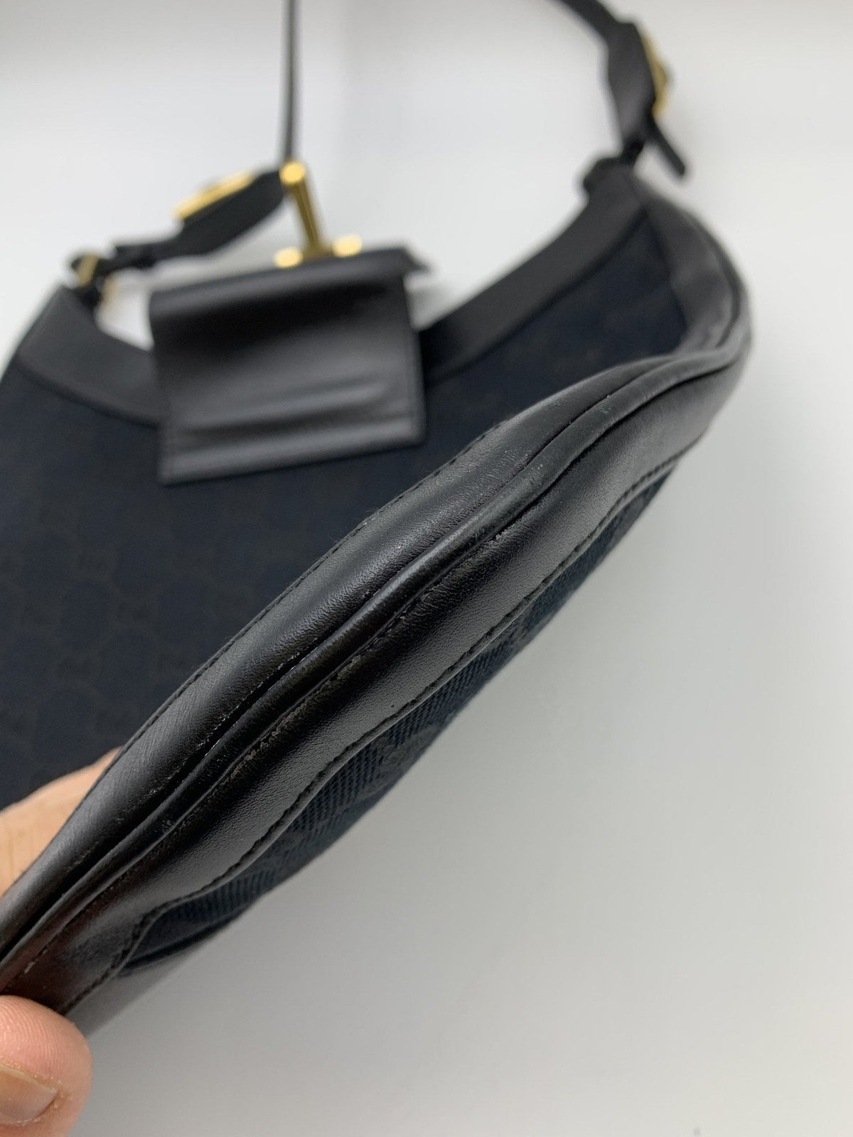 Gucci Black Jackie GG Canvas Hobo Shoulder Bag - view 6