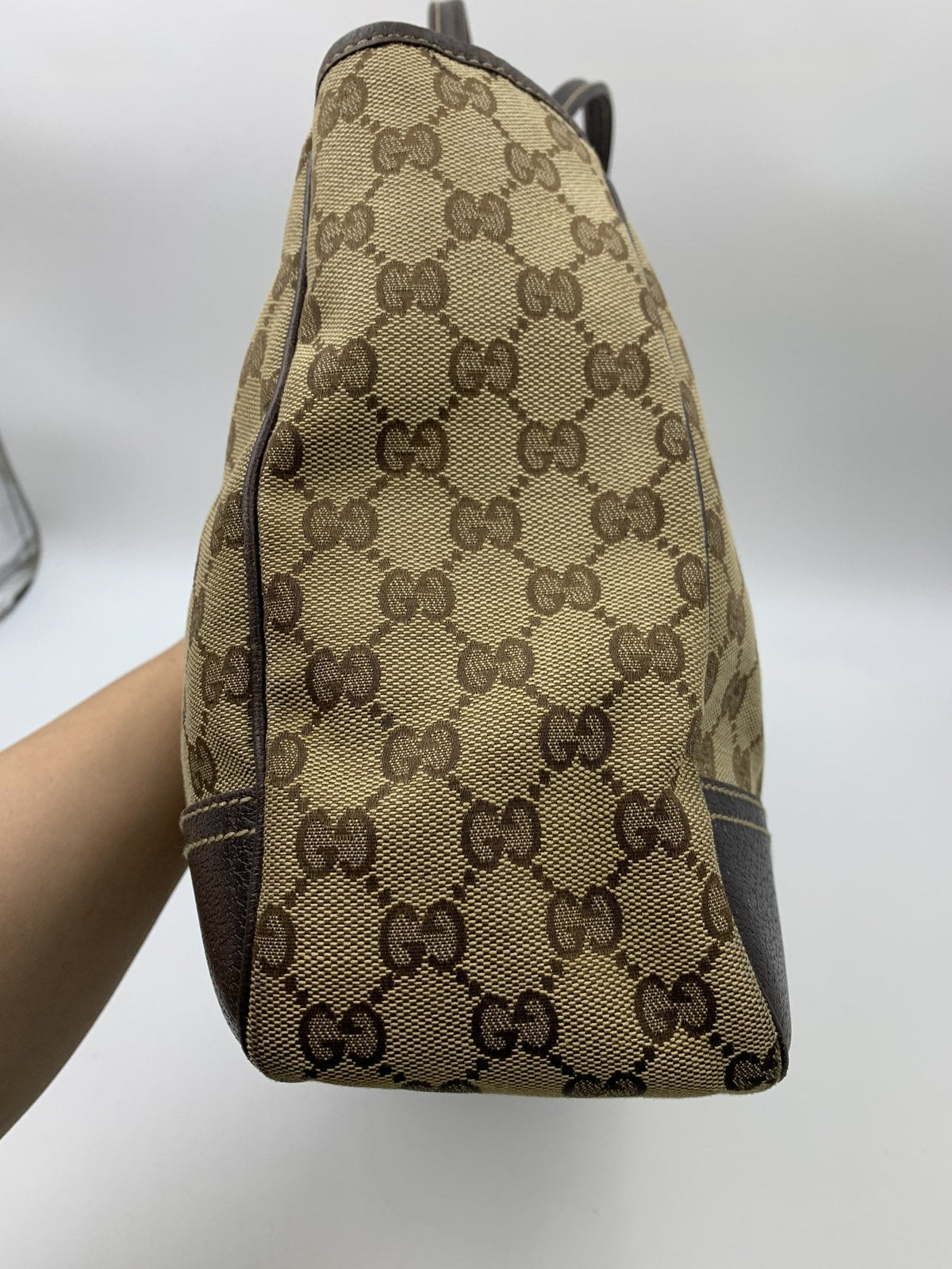 Gucci GG Canvas Jolicoeur Top Handle Bag - view 4