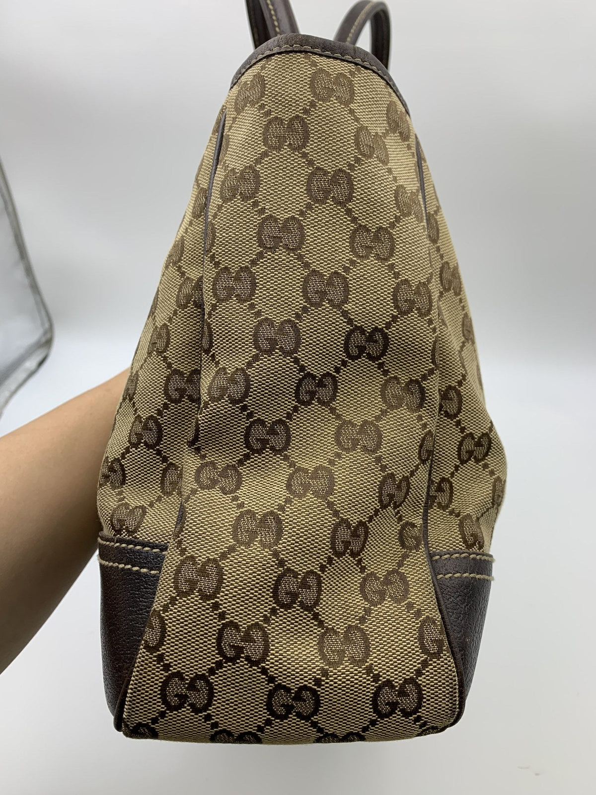 Gucci GG Canvas Jolicoeur Top Handle Bag - view 5