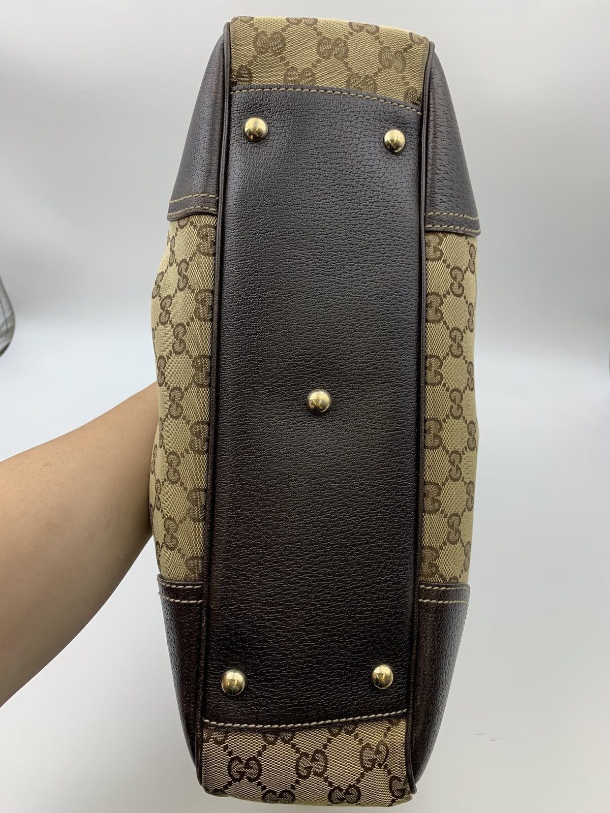 Gucci GG Canvas Jolicoeur Top Handle Bag - view 6