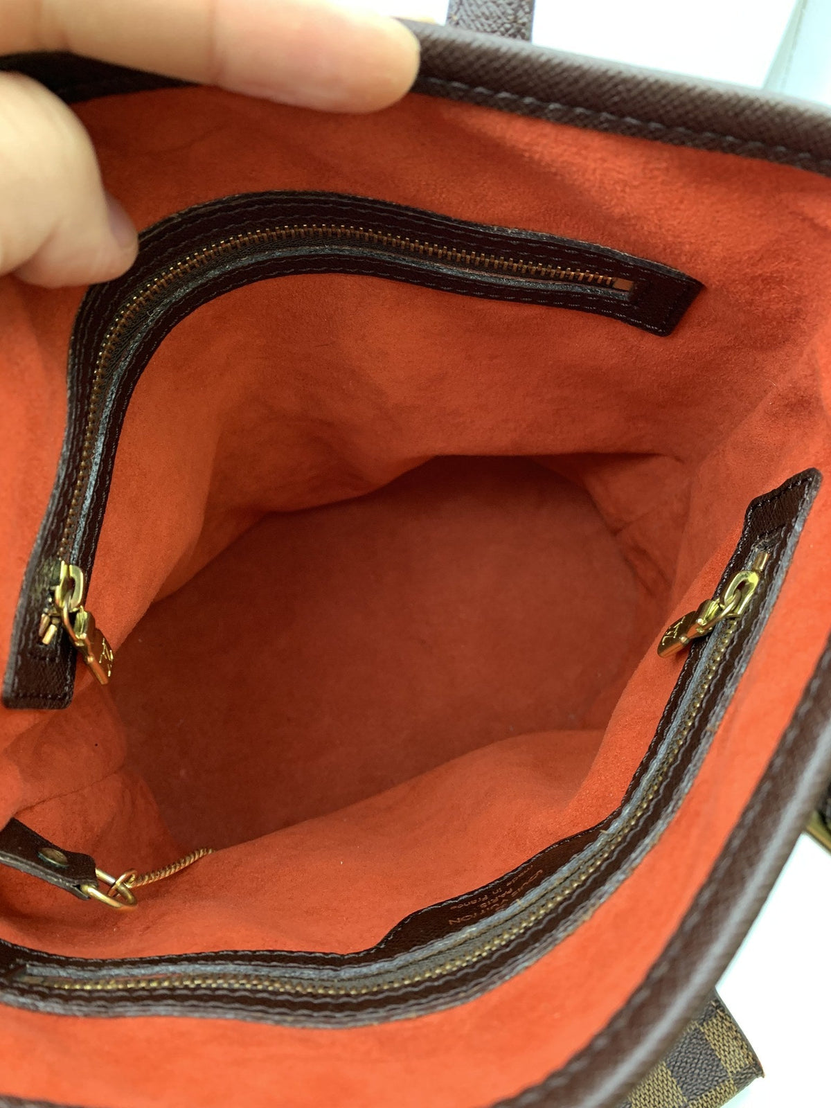 Louis Vuitton Damier Ebene Marais Bucket Shoulder Bag - view 1
