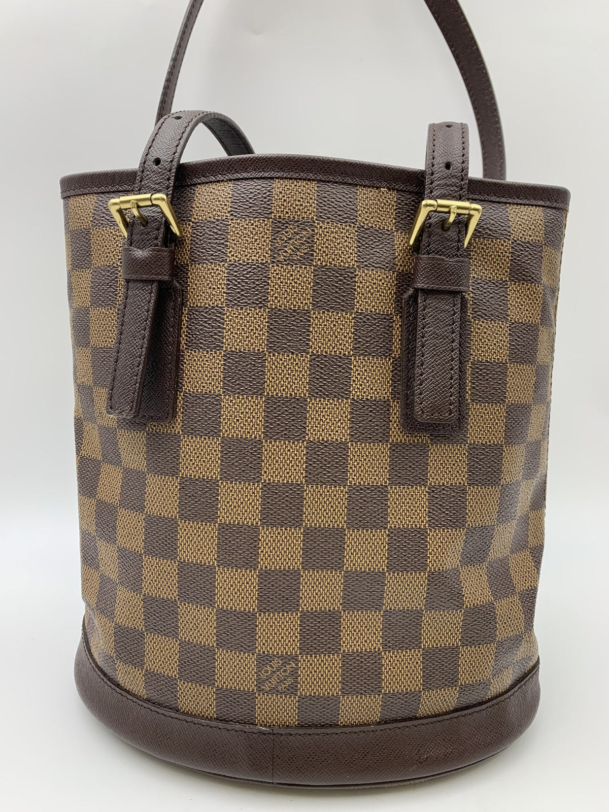 Louis Vuitton Damier Ebene Marais Bucket Shoulder Bag - view 5