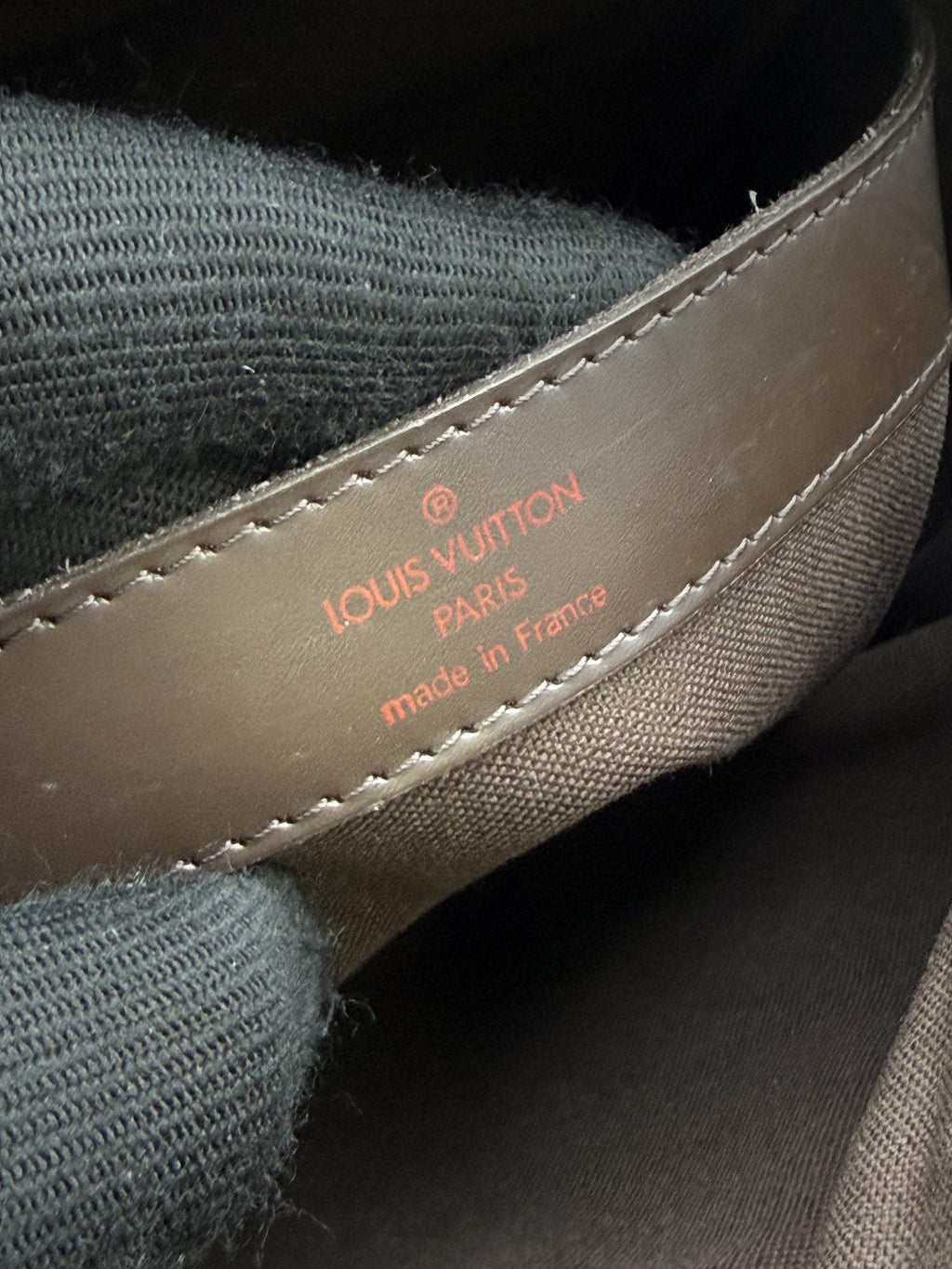 Louis Vuitton Brooklyn - Damier Ebene Coated Canvas and Leather detail view 8