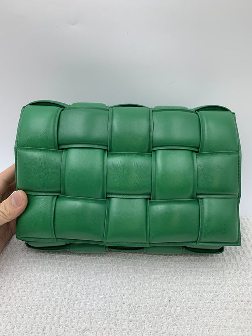 Bottega Veneta Padded Cassette Green Leather Bag - view 1 - item 0216041