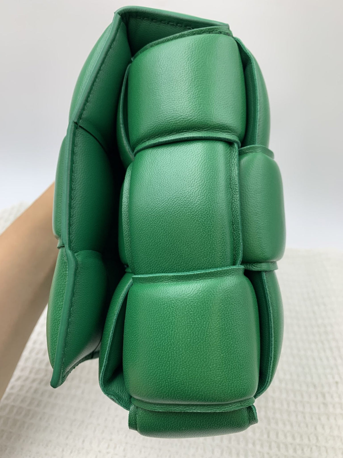 Bottega Veneta Padded Cassette Green Leather Bag - view 4 - item 0216041