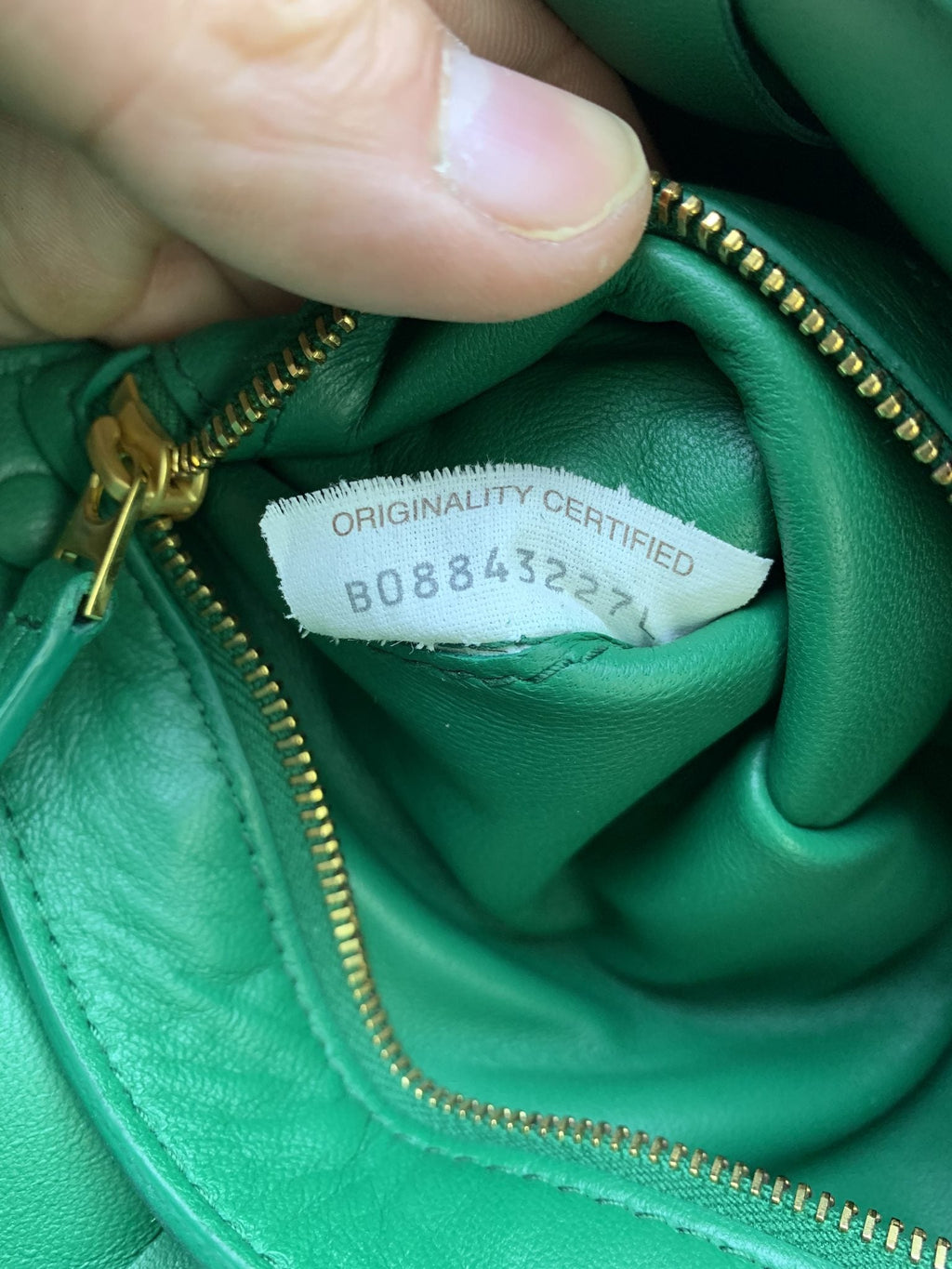 Bottega Veneta Padded Cassette Green Leather Bag - view 10 - item 0216041