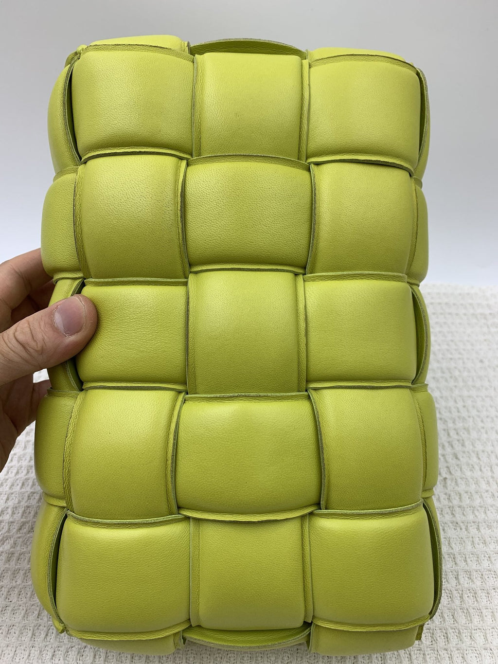 Bottega Veneta Padded Cassette Lime Leather Bag - view 2 - item 0256076