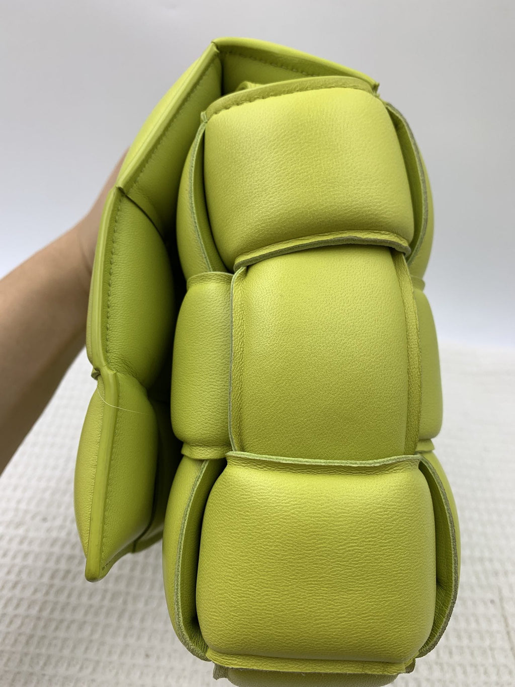 Bottega Veneta Padded Cassette Lime Leather Bag - view 4 - item 0256076