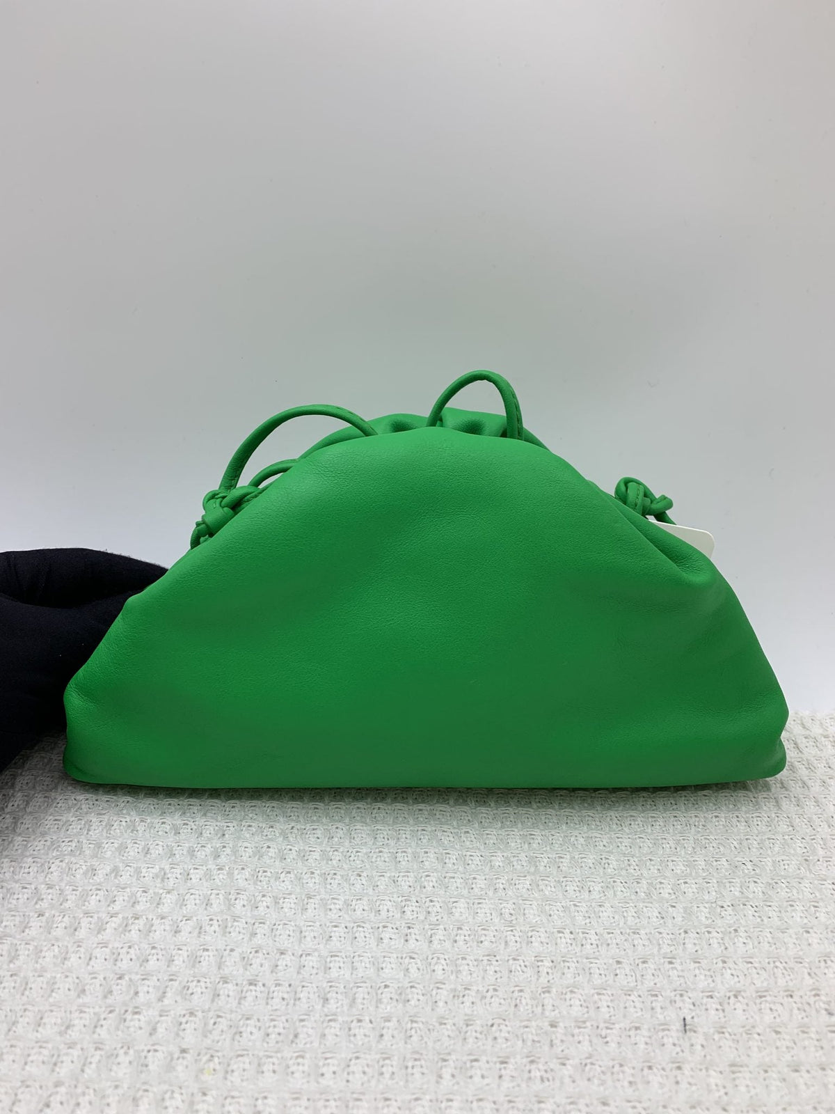 Bottega Veneta The Mini Pouch Green Lambskin Crossbody Bag - view 2 - item 0073237