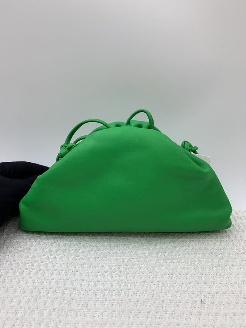 Bottega Veneta The Mini Pouch Green Lambskin Crossbody Bag - view 2 - item 0073237