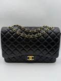 Chanel Classic Double Flap Bag, Black, stock 0257030 – front