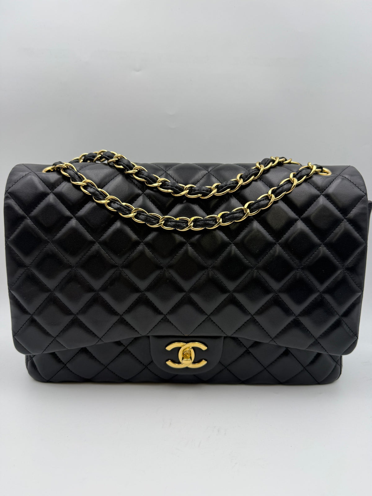 Chanel Classic Double Flap Bag, Black, stock 0257030 – front