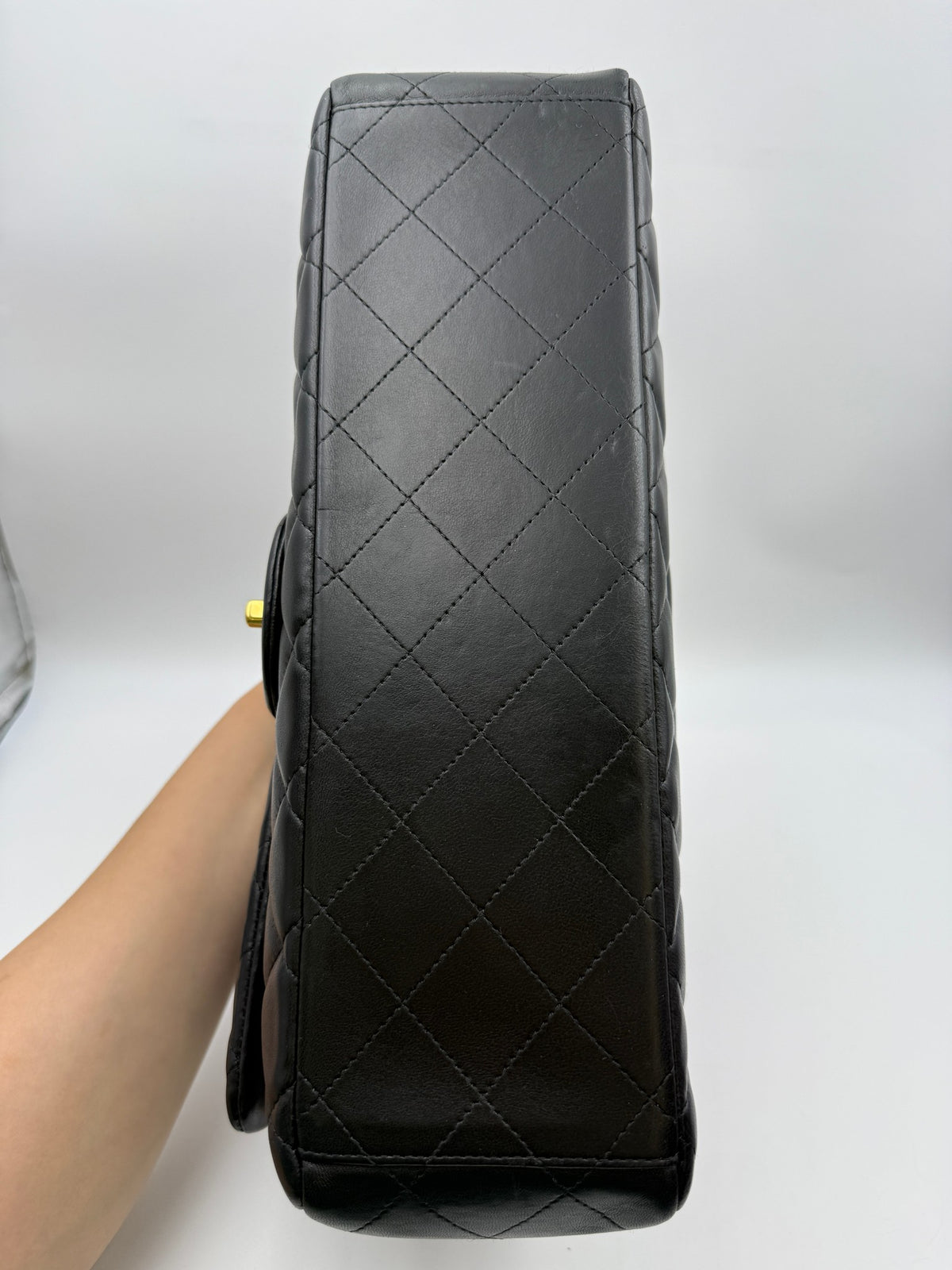 Chanel Classic Double Flap Bag, Black, stock 0257030 – base