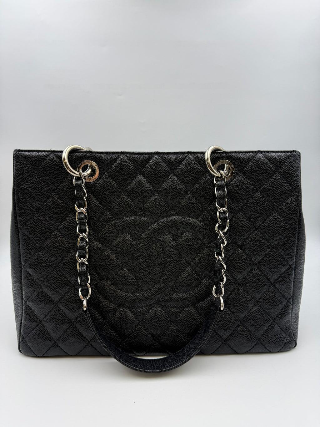 Chanel Grand Shopping Tote, Black, stock 0197137 – front