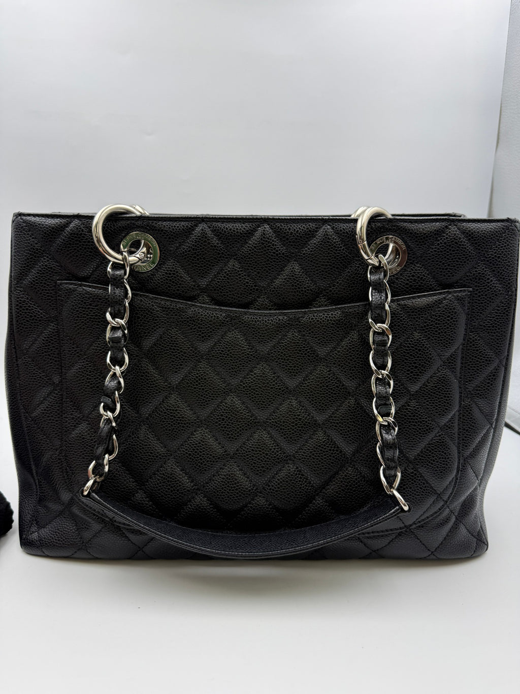 Chanel Grand Shopping Tote, Black, stock 0197137 – back
