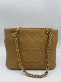 Chanel Petit Timeless Tote, Beige, stock 0271099 – front
