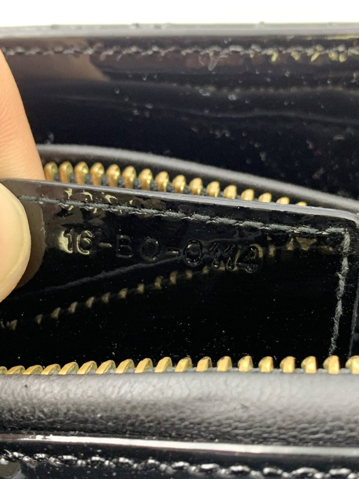 Dior Medium Lady Dior Black Patent Cannage Bag Gold Hardware - view 9 - item 0073016