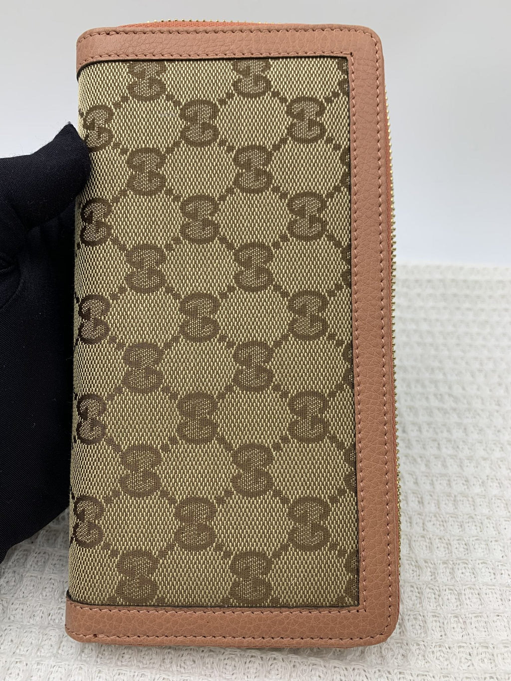Gucci GG Canvas Bamboo Tassel Zip Wallet - view 2 - item 0143013