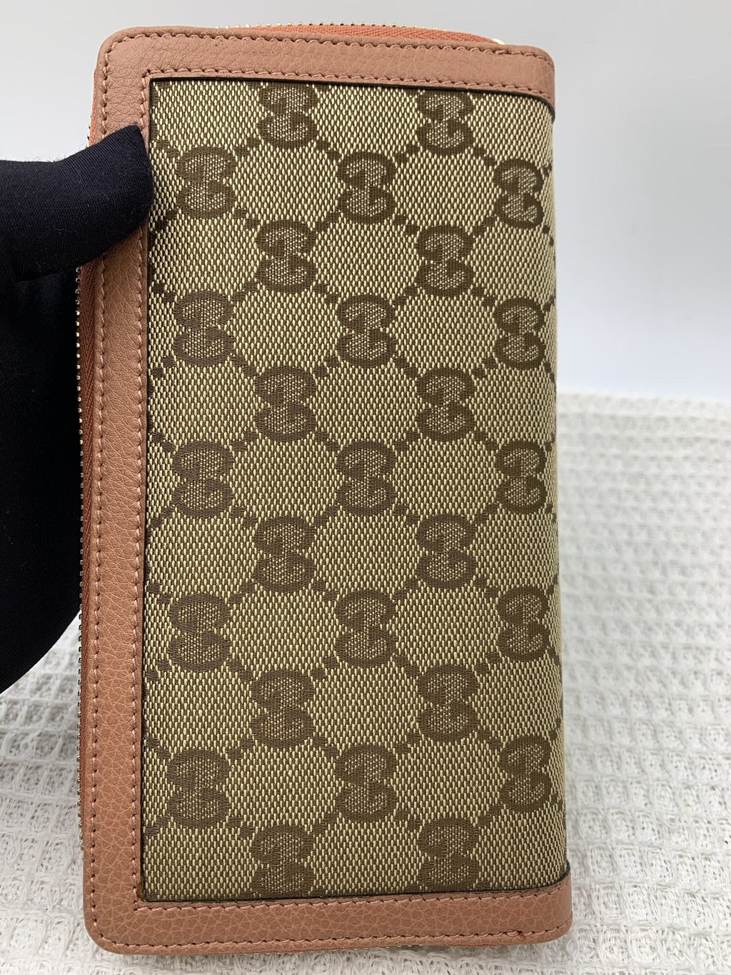 Gucci GG Canvas Bamboo Tassel Zip Wallet - view 3 - item 0143013