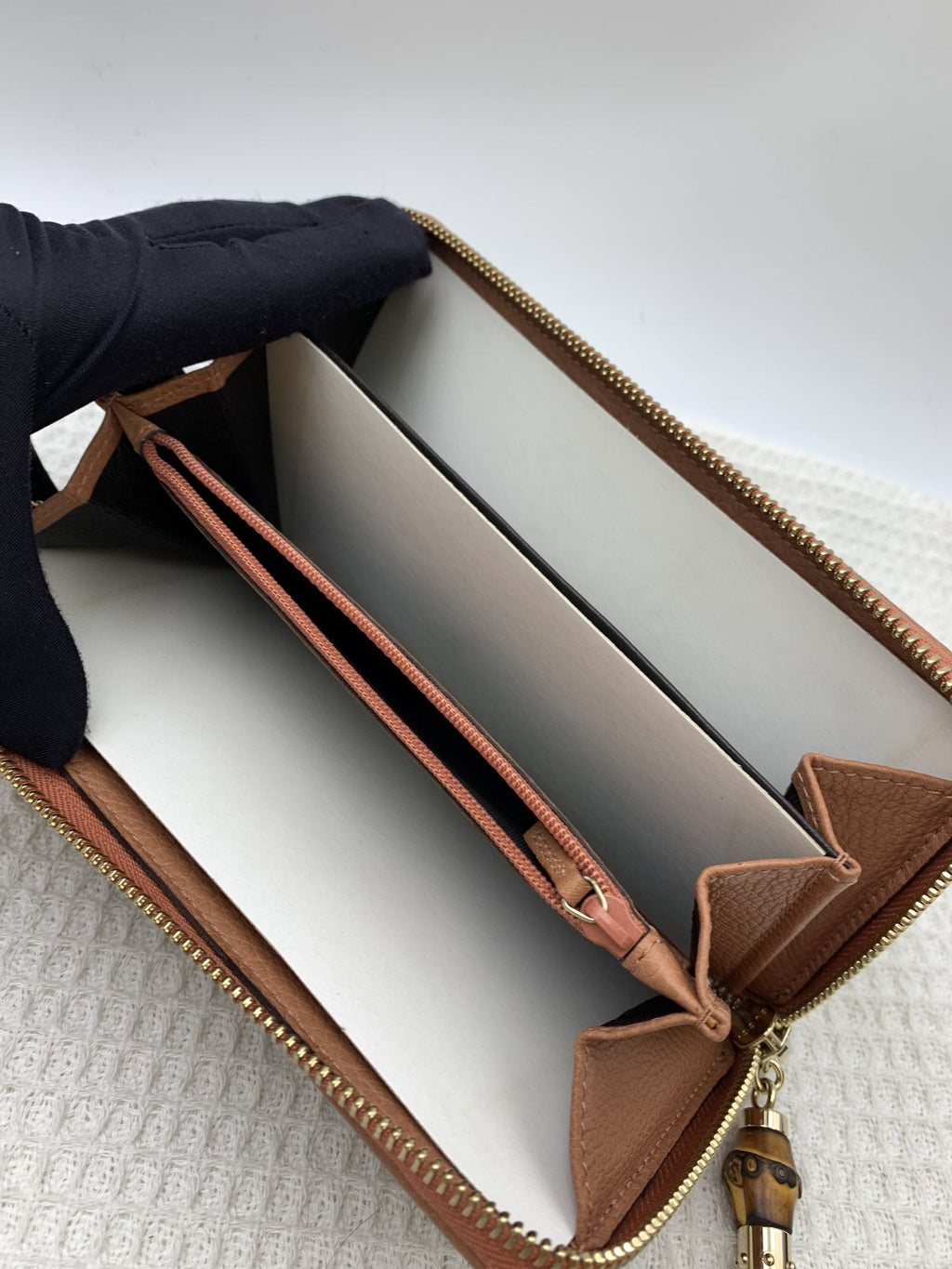 Gucci GG Canvas Bamboo Tassel Zip Wallet - view 5 - item 0143013