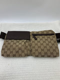 Gucci GG Canvas Brown Web Waist Bag - view 1 - item 0137085