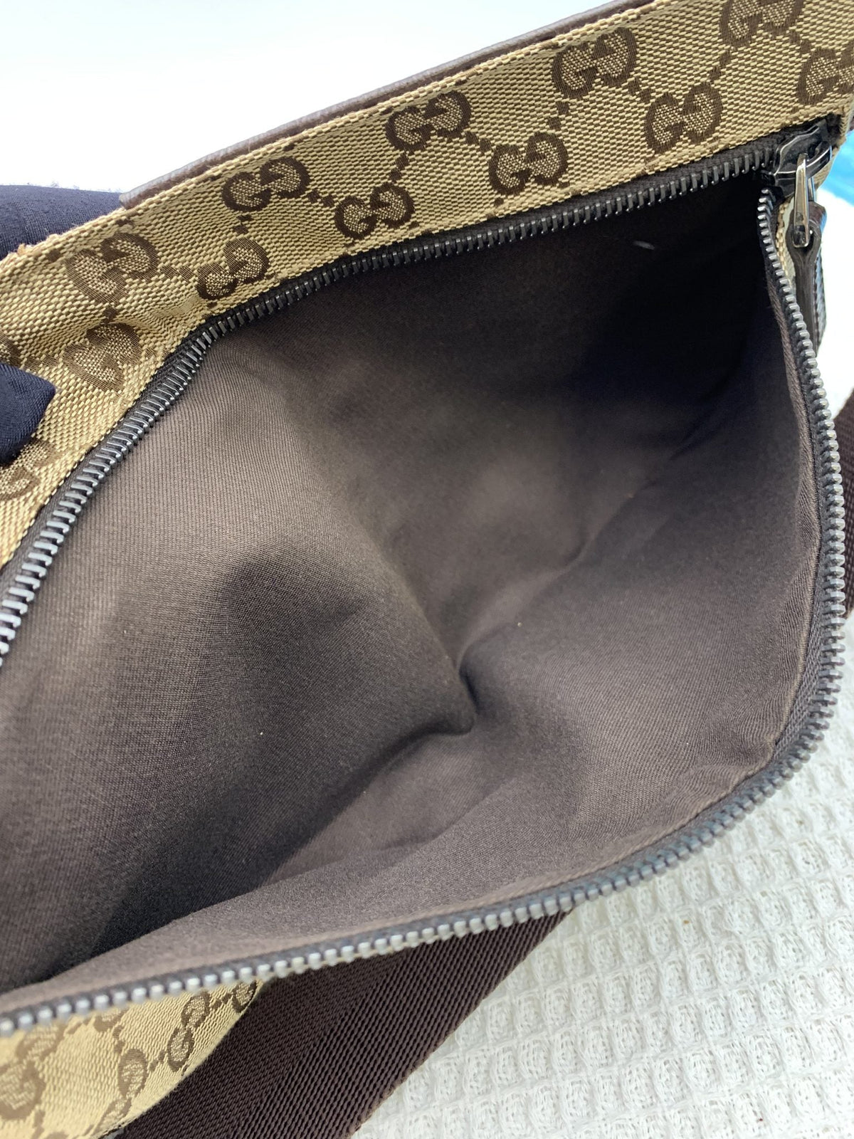 Gucci GG Canvas Brown Web Waist Bag - view 6 - item 0137085