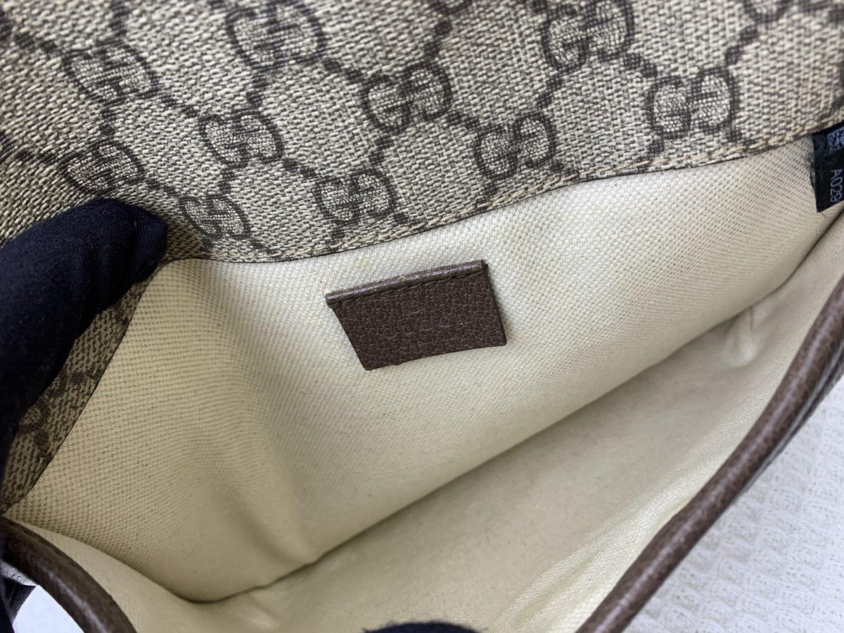 Gucci GG Supreme Monogram Neo Vintage Web Belt Bag Brown - view 4 - item 0256163