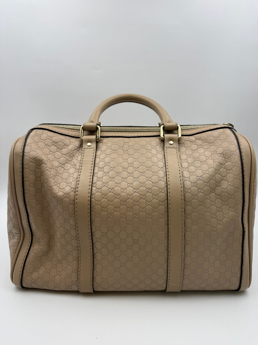 Gucci Microguccissima Boston Bag, Beige, stock 0197154 – back