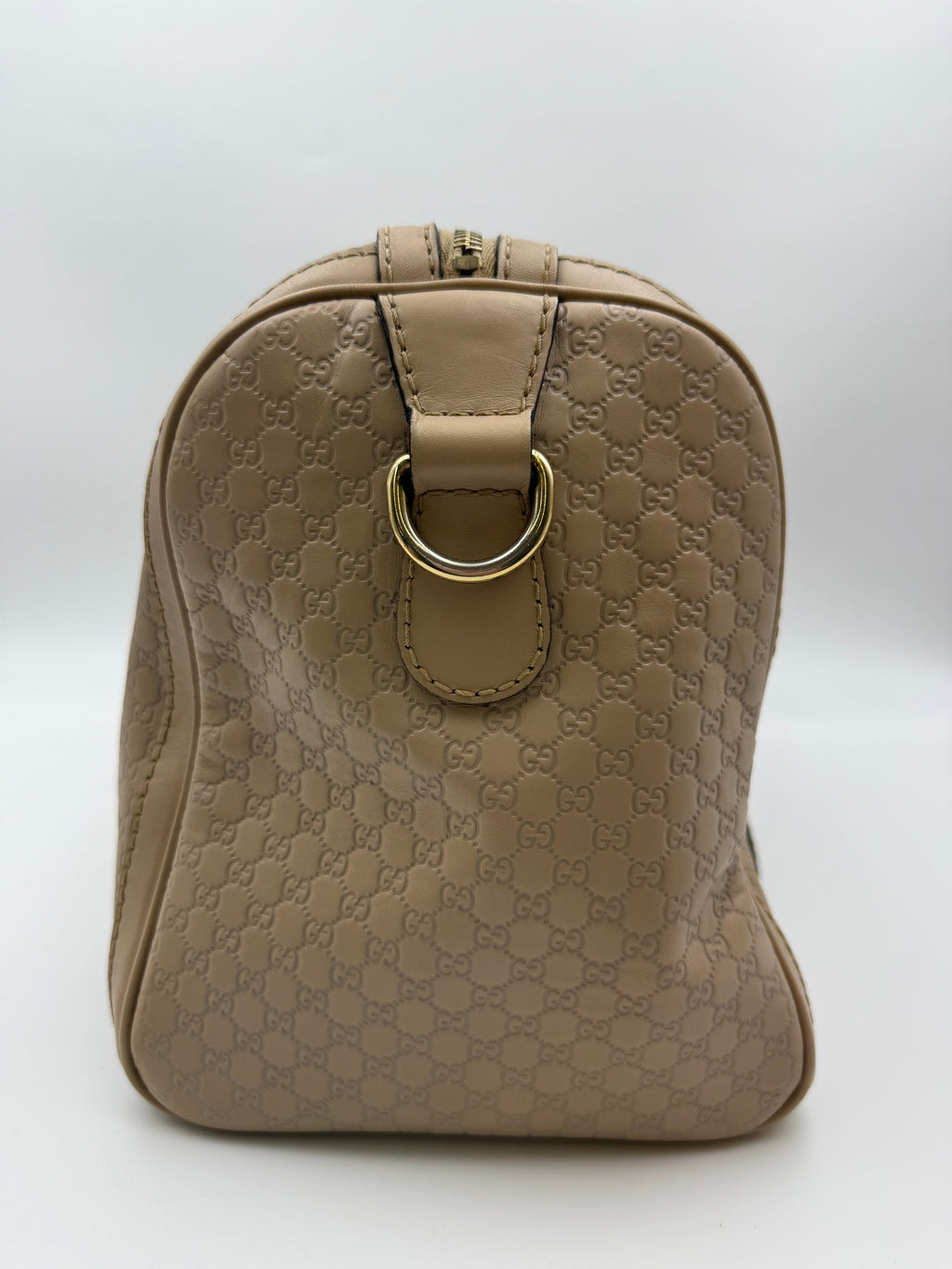 Gucci Microguccissima Boston Bag, Beige, stock 0197154 – right side