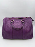 Gucci Microguccissima Boston Bag, Purple, stock 0197010 – front