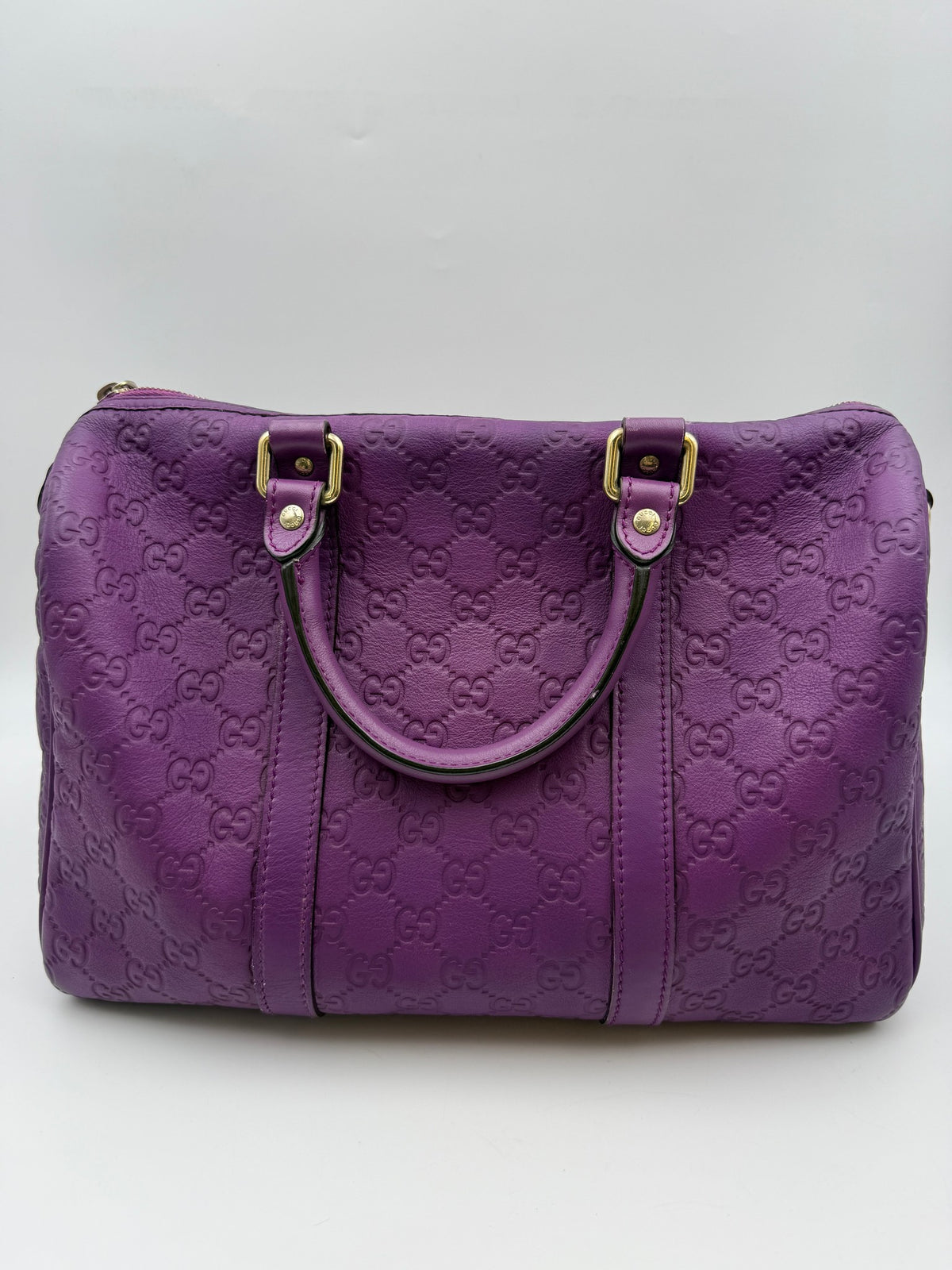 Gucci Microguccissima Boston Bag, Purple, stock 0197010 – back