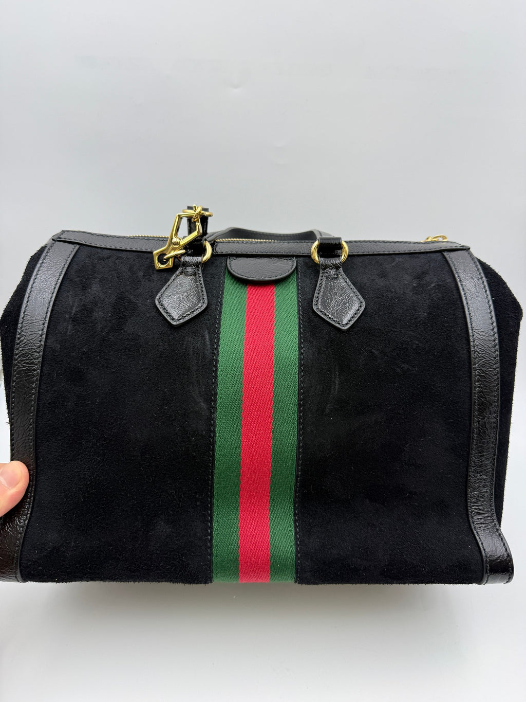 Gucci Ophidia Tote, Black, green and red, stock 0073247 – back